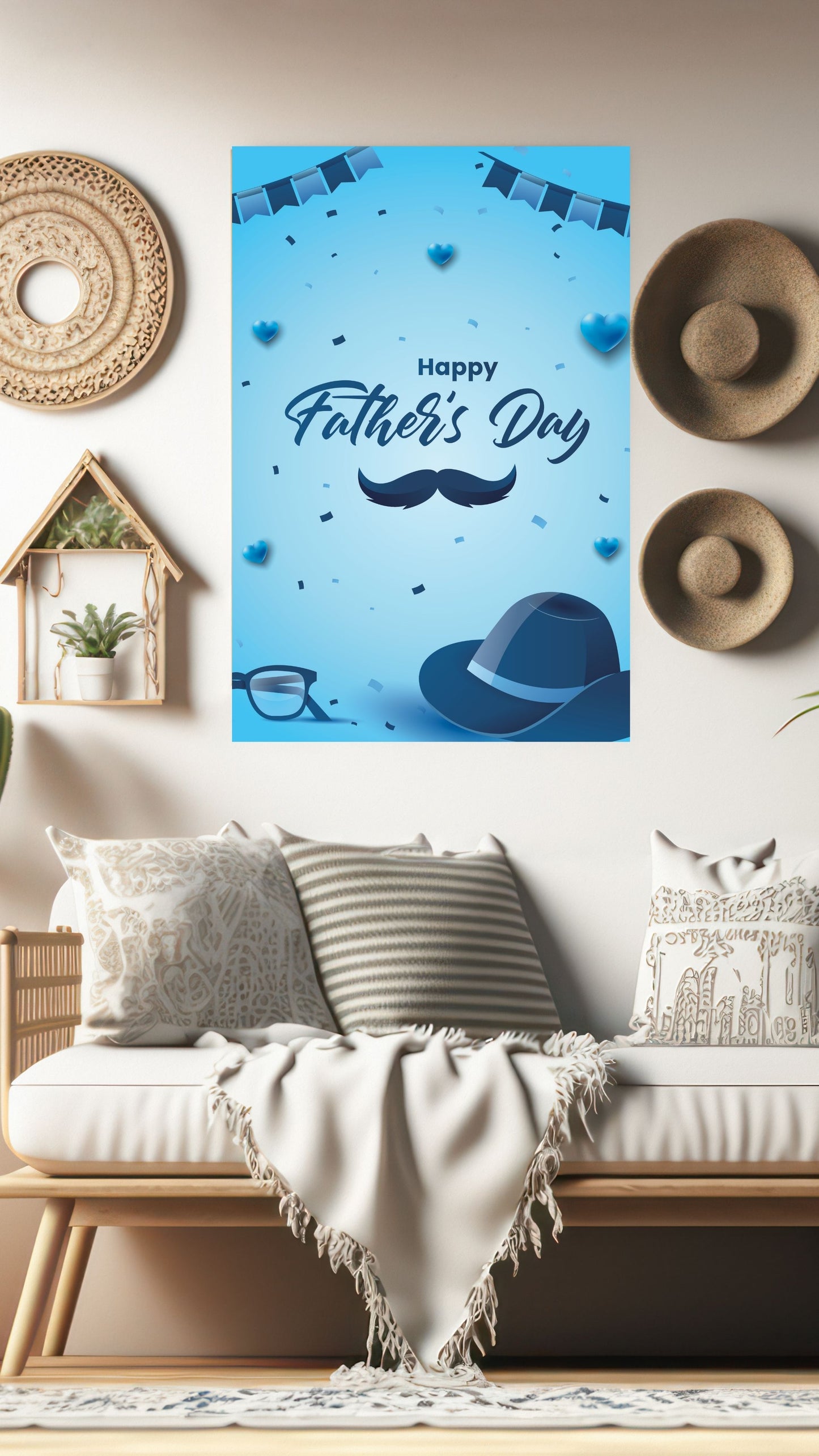 Dapper Dad: Festive Father's Day Metal Poster