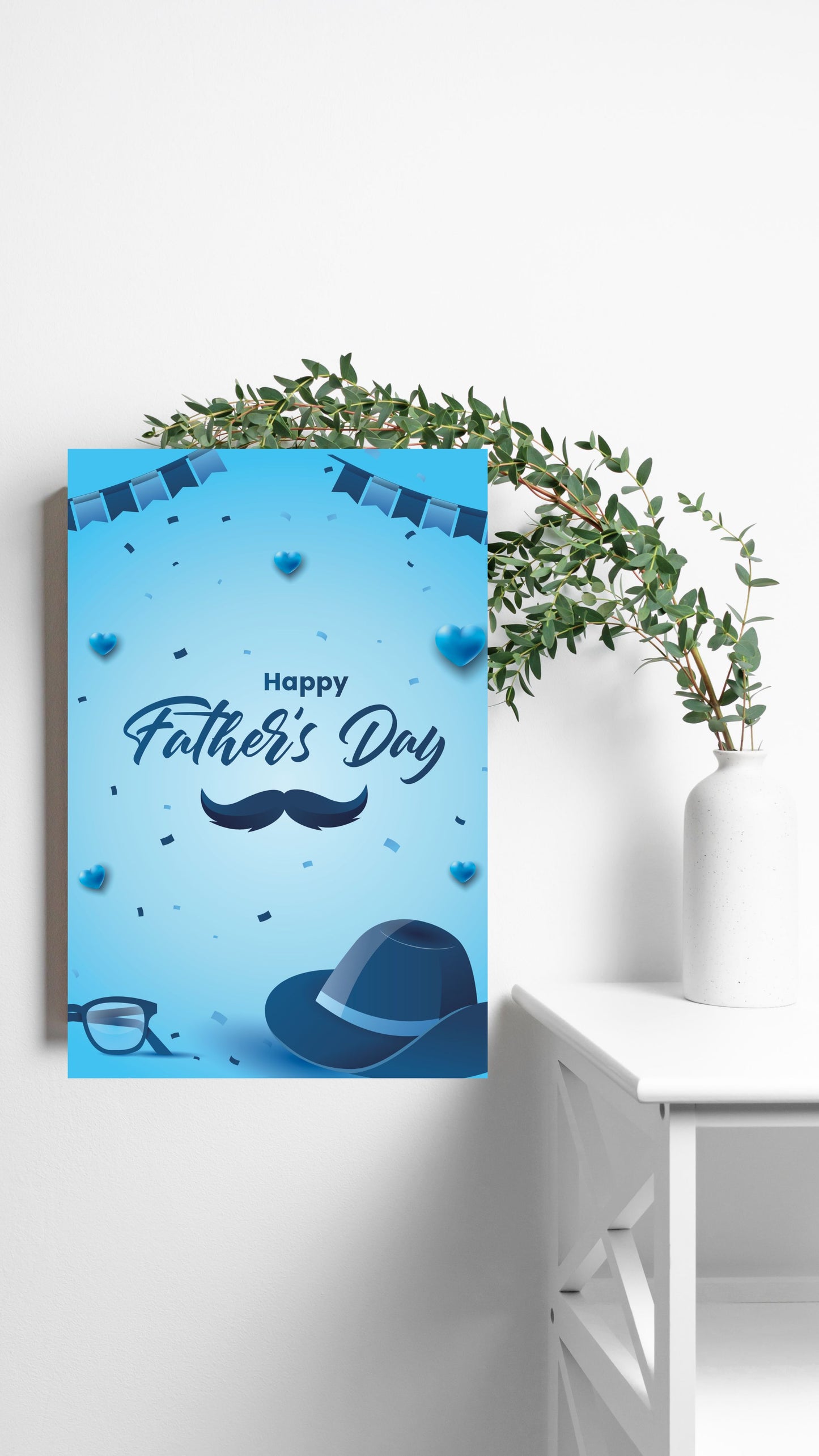 Dapper Dad: Festive Father's Day Metal Poster