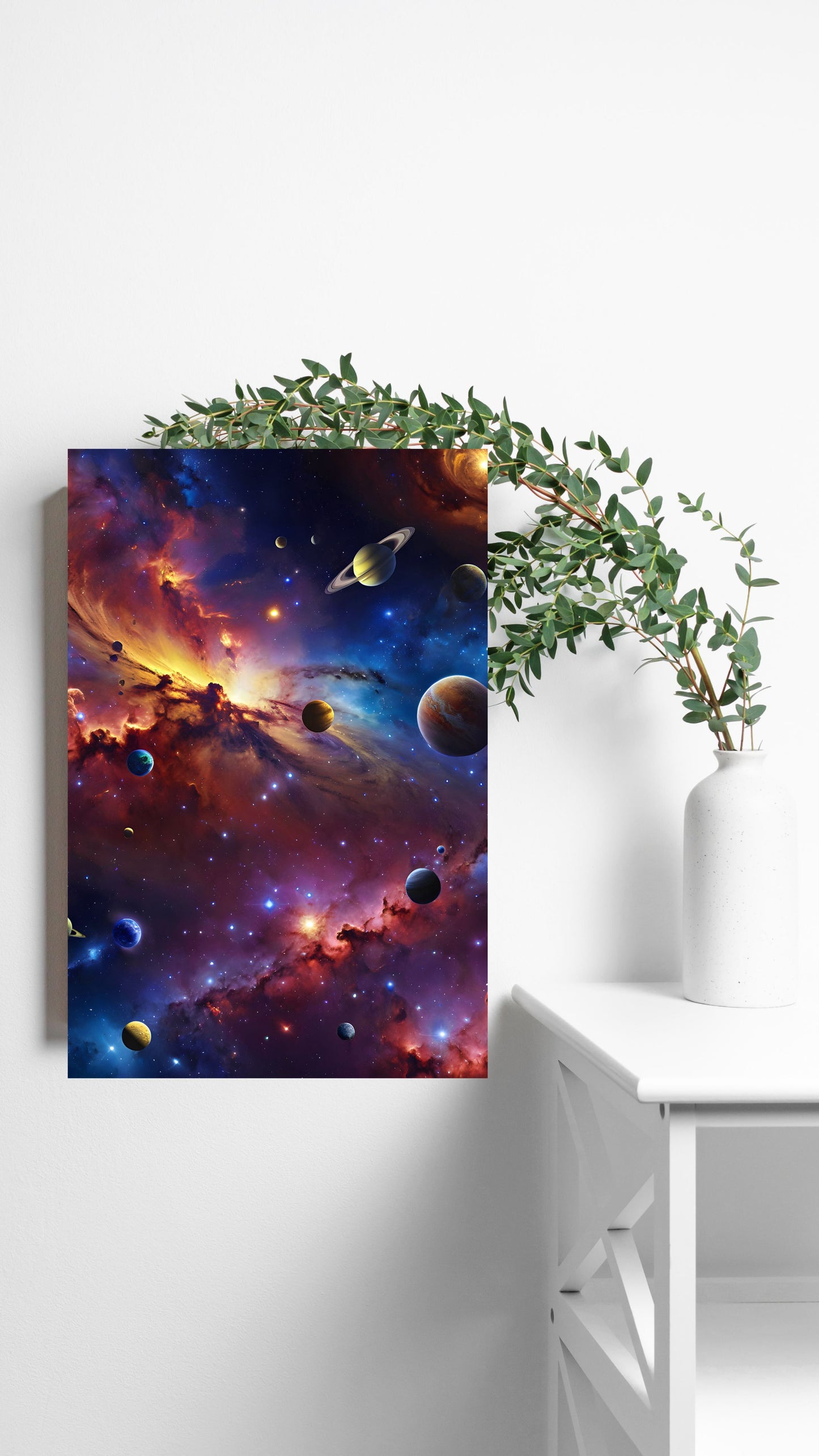Cosmic Symphony: An Odyssey Through the Universe Metal Poster
