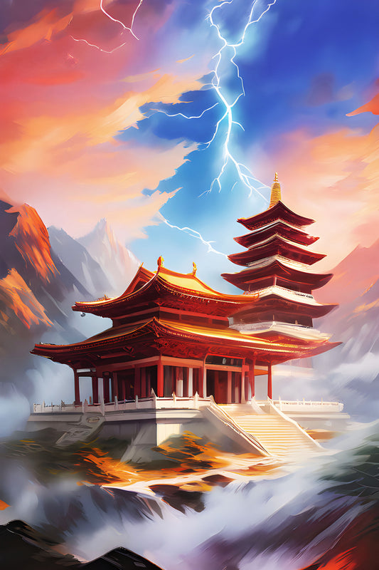 Temple of Thunder: A Majestic Fusion of Serenity and Power