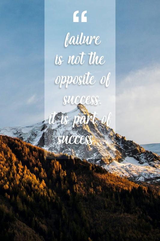 Path to Success: Inspirational Mountain Metal Poster