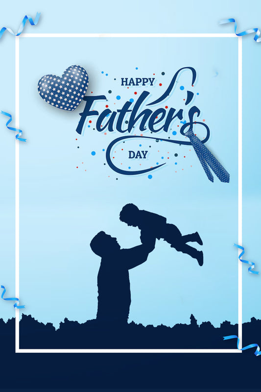 Sky High Love: Joyful Father's Day Metal Poster