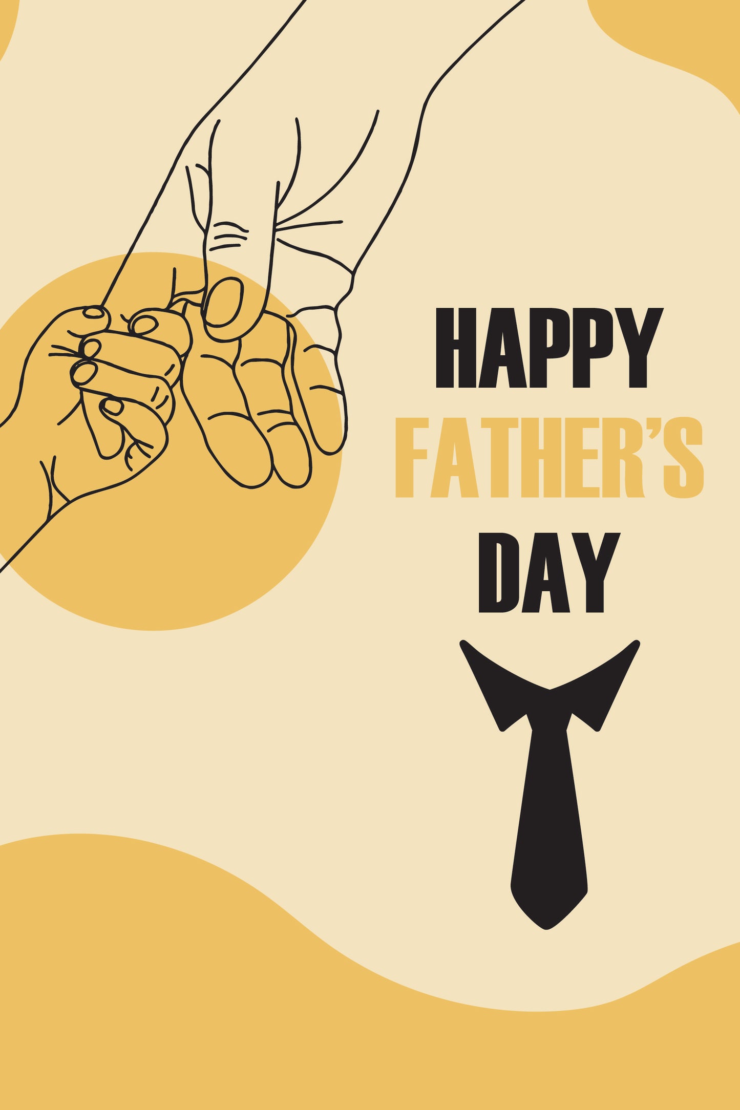 Guiding Hands: Heartfelt Father's Day Metal Poster