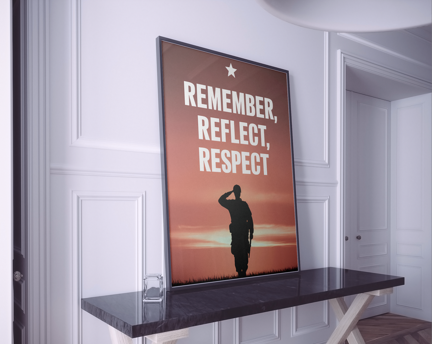 Remember, Reflect, Respect - Memorial Day Poster