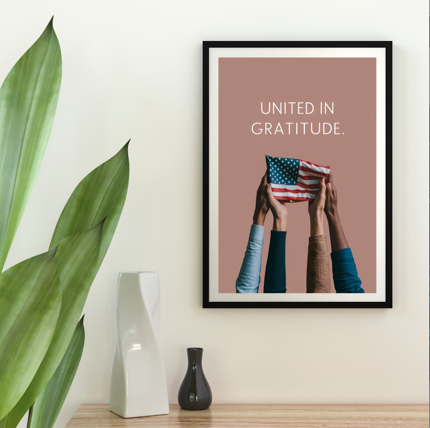 United In Gratitude - Memorial Day Poster