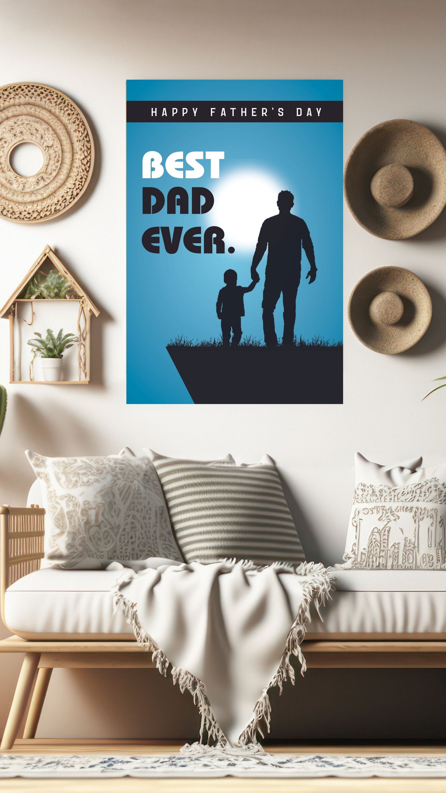 Best Dad Ever: Celebratory Father's Day Metal Poster